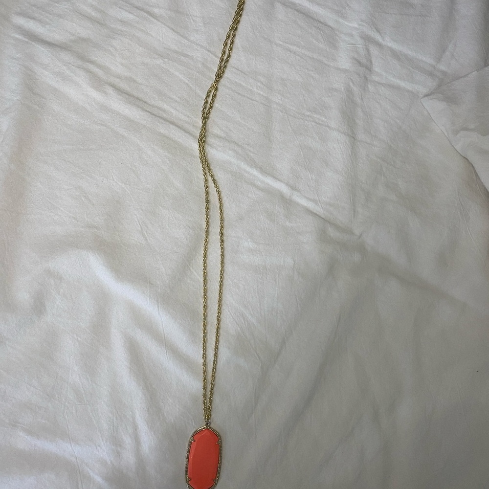 Kendra Scott Coral Pendant Necklace - Picture 2 of 3